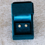 Large Aurora Diamond Stud Earring in Yellow Gold