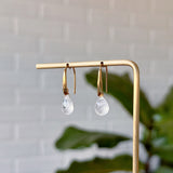 Vermeil Fragment Gemstone Drops in Moonstone