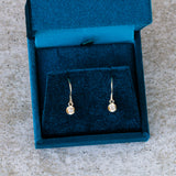 Diamond Aurora Dangle Earrings in Yellow Gold