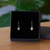 Blue Montana Sapphire Aurora Dangle Earrings in Yellow Gold