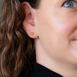 Yellow Gold Dewdrop Studs