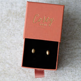Yellow Gold Dewdrop Studs