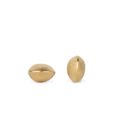 Vermeil Dewdrop Studs on a white background, front facing