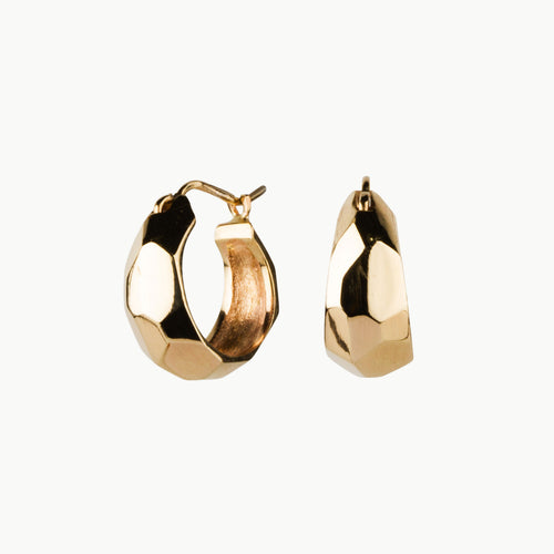 Gold Fragment Huggie Hoops