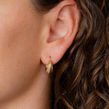 Gold Morph Huggie Hoops