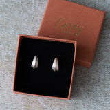 Silver Morph Huggie Hoops