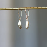 Pebble Dangle Earrings in Gold