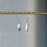 Pebble Dangle Earrings in Silver
