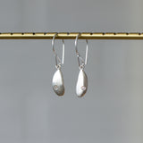 Pebble Dangle Earrings in Silver