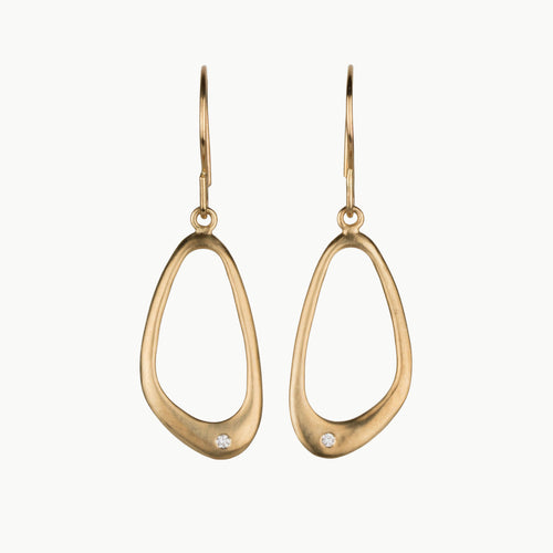 Wake Earrings in Gold