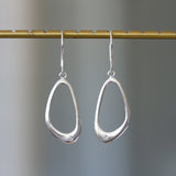 Wake Earrings in Silver