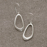 Wake Earrings in Silver