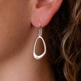 Wake Earrings in Silver