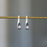 Plunge Hoops in Silver