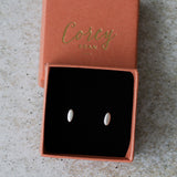 Micro Pebble Stud Earrings