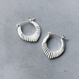 Silver Small Helios Hoops