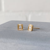 Baguette Diamond Aurora Stud Earrings