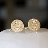 Engraved Sun Cufflinks