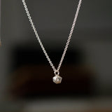 Silver Tiny Fragment Diamond Necklace
