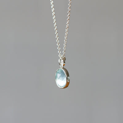 Aquamarine Silver Theia Necklace #5