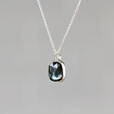 London Blue Topaz Silver Theia Necklace #12