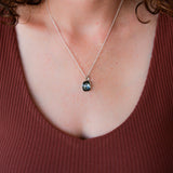 London Blue Topaz Silver Theia Necklace #12