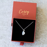 Rose Cut Moonstone Silver Theia Necklace #10