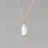 Rose Cut Moonstone Silver Theia Necklace #12
