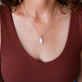 Rose Cut Moonstone Silver Theia Necklace #12
