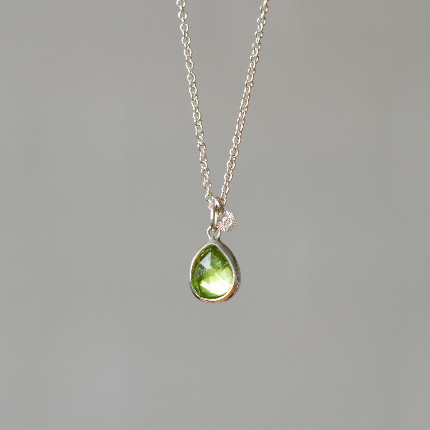 Peridot Theia Necklace in Sterling Silver #2