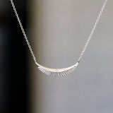 Silver and Diamond Icarus Necklace