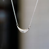 Silver and Diamond Icarus Necklace