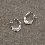 Silver Small Helios Hoops