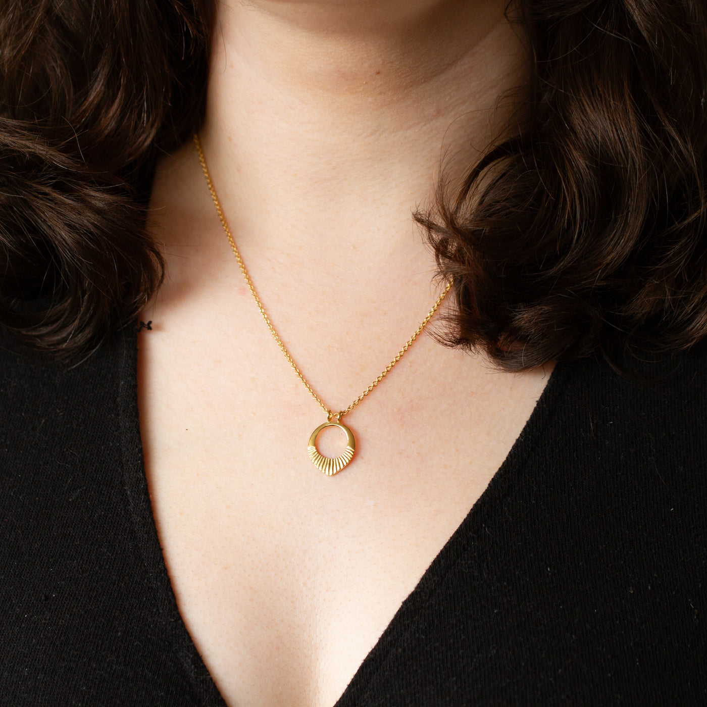 Vermeil Small Helios Necklace