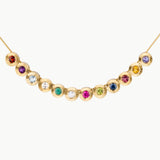 Add On - Small Aurora Birthstone Pendant in Yellow Gold