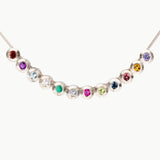 Add On - Small Aurora Birthstone Pendant in Sterling Silver