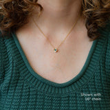 Dark Teal Montana Sapphire Medium Aurora Necklace