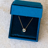 Dark Teal Montana Sapphire Medium Aurora Necklace