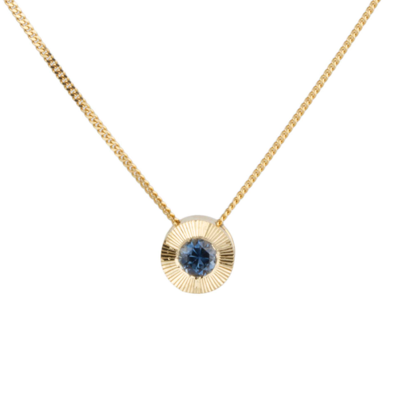 Medium Blue Montana Sapphire Medium Aurora Necklace
