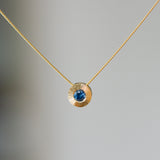 Medium Blue Montana Sapphire Medium Aurora Necklace
