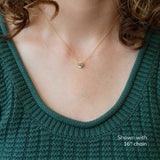 Medium Blue Montana Sapphire Medium Aurora Necklace