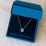 Medium Blue Montana Sapphire Medium Aurora Necklace