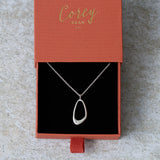 Wake Necklace in Sterling Silver