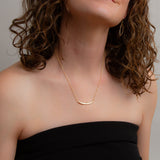 Current Necklace in Gold