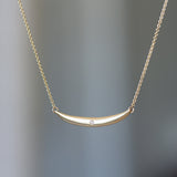 Current Necklace in Gold