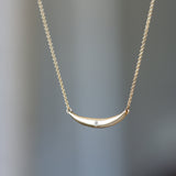 Current Necklace in Gold