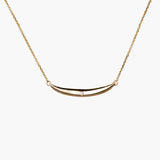 Current Necklace in Gold