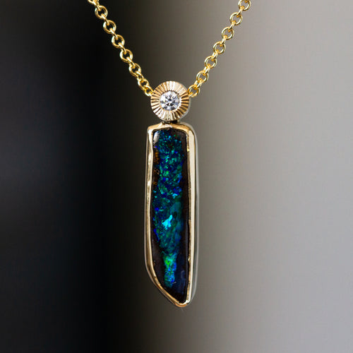 Australian Opal Iris Necklace #3