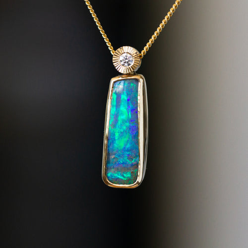 Australian Opal Iris Necklace #5