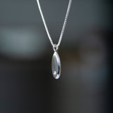 Token Oval Pendant Necklace with Diamond